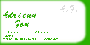 adrienn fon business card